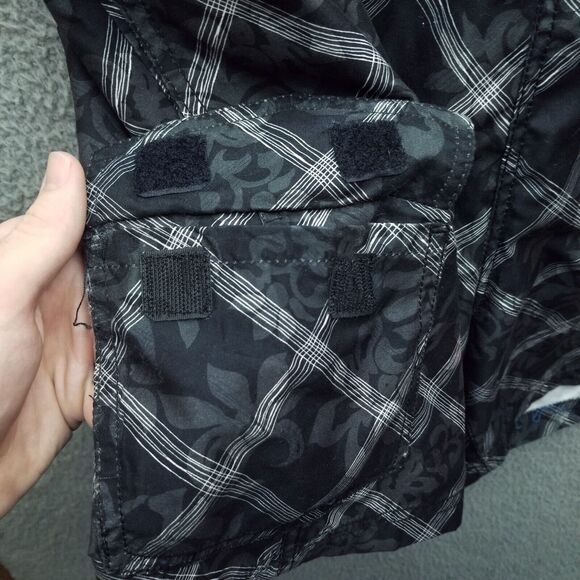 Rawlings Men's L Floral Black Trunks Swimwear 100% Polyester 35" 6" 13.5" - Picture 3 of 11